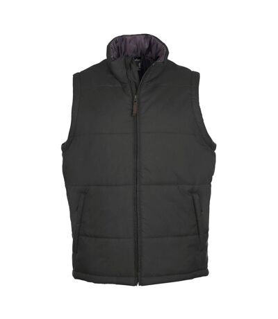 Warm Unisex Padded Bodywarmer Jacket Charcoal SOLS