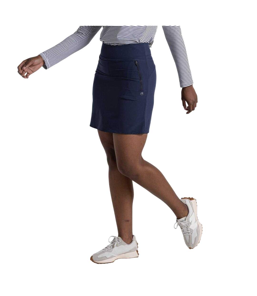 Mini Jupe De Sport À Taille Haute Pro Femme Bleu Marine Craghoppers-3