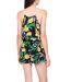 Combi-short femme à  fleurs bleu à  bretelles - Coupe ample et confortable-2