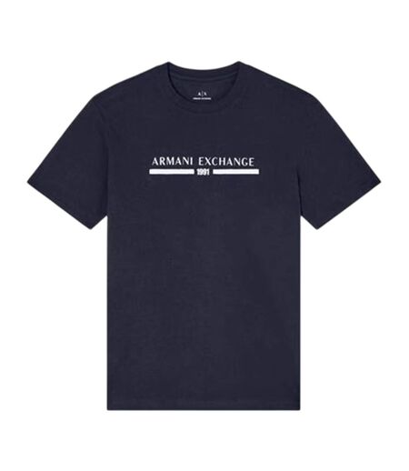 T-shirt Motif/style Linéaire Homme Bleu Marine Armani Exchange
