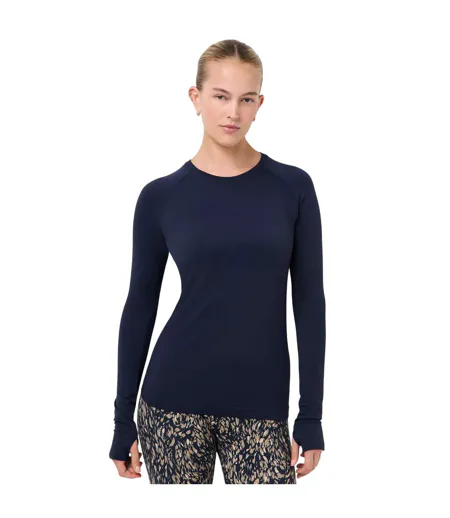 Haut Manches Longues Femme Bleu Marine Foncé Sweaty Betty