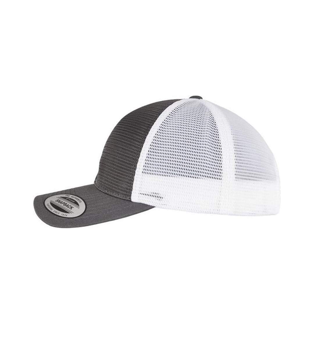 Casquette Motif/style Deux Tons Charbon Blanc Flexfit-3