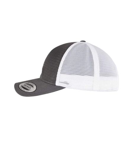 Casquette Motif/style Deux Tons Charbon Blanc Flexfit