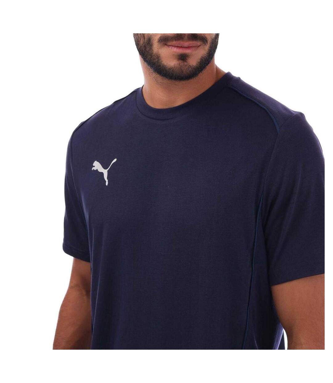 Mens Teamfinal Casuals Logo T-shirt Navy Puma-3