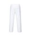 Mens Twill Bakers Trousers White Portwest-2