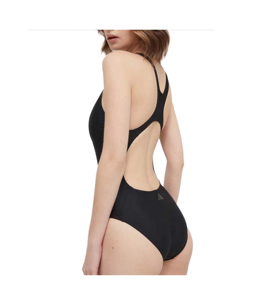 Maillot de bain 1 piece noir femme adidas big bars suit-2