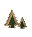 Sapin de Noël à Poser Puzzle 30cm Vert & Naturel-2