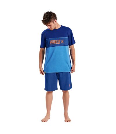 Men's short-sleeved and round neck pajamas MUEH0254