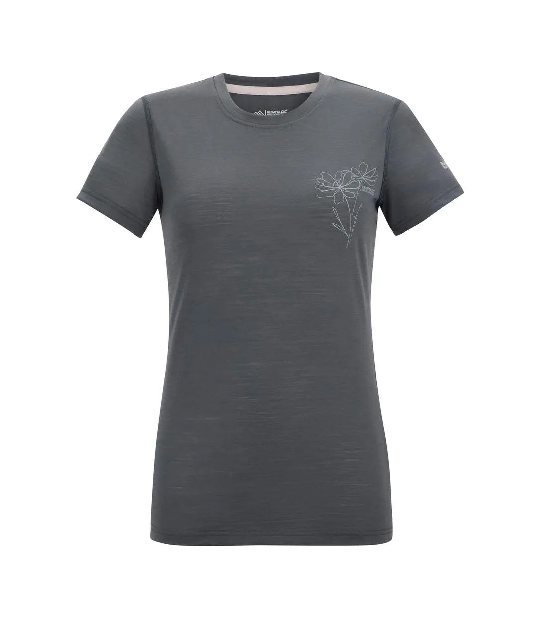 T-shirt Motif/style Fleurs Escade Femme Gris Foncé Regatta-2