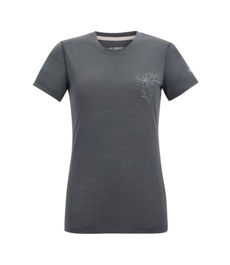 T-shirt Motif/style Fleurs Escade Femme Gris Foncé Regatta