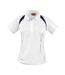 Womens/ladies Team Spirit Polo Shirt White Navy Spiro-1
