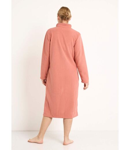 Peignoir polaire col montant long 115cm