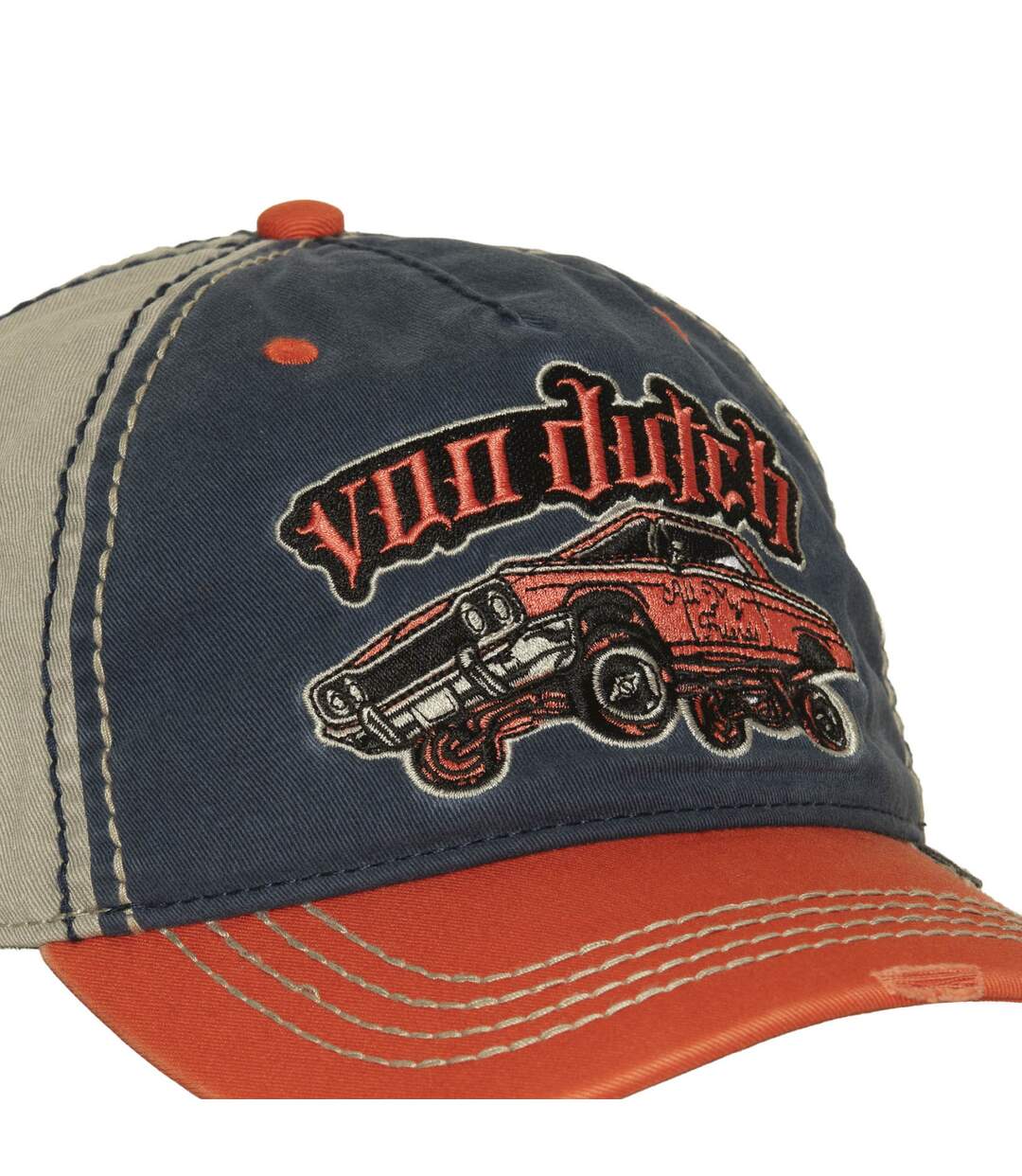 Casquette baseball avec broderie et effet usé Retro Muscle Vondutch-3