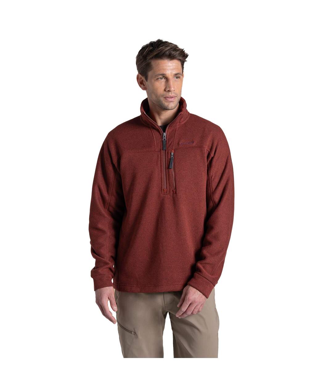 Polaire Torney Homme Jaspe Rouge Craghoppers-4