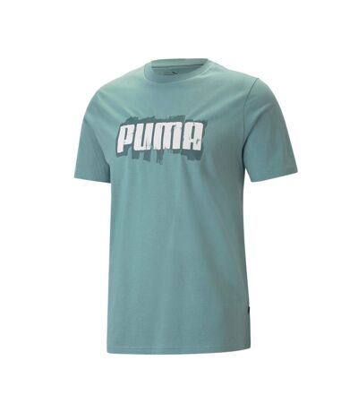 T-shirt Vert Homme Puma Wording