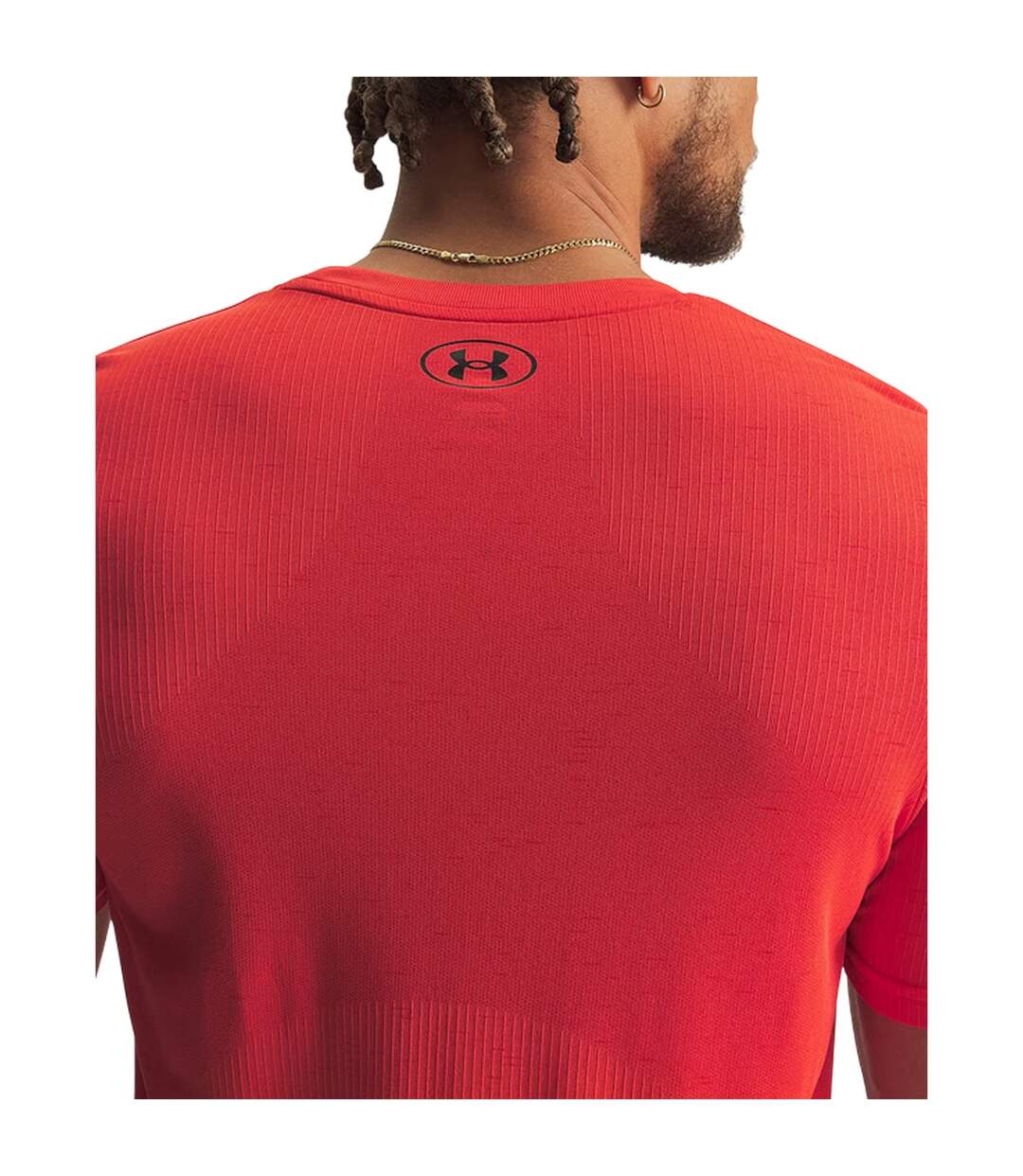 Mens Vanish Seamless T-shirt Venom Red Under Armour-4