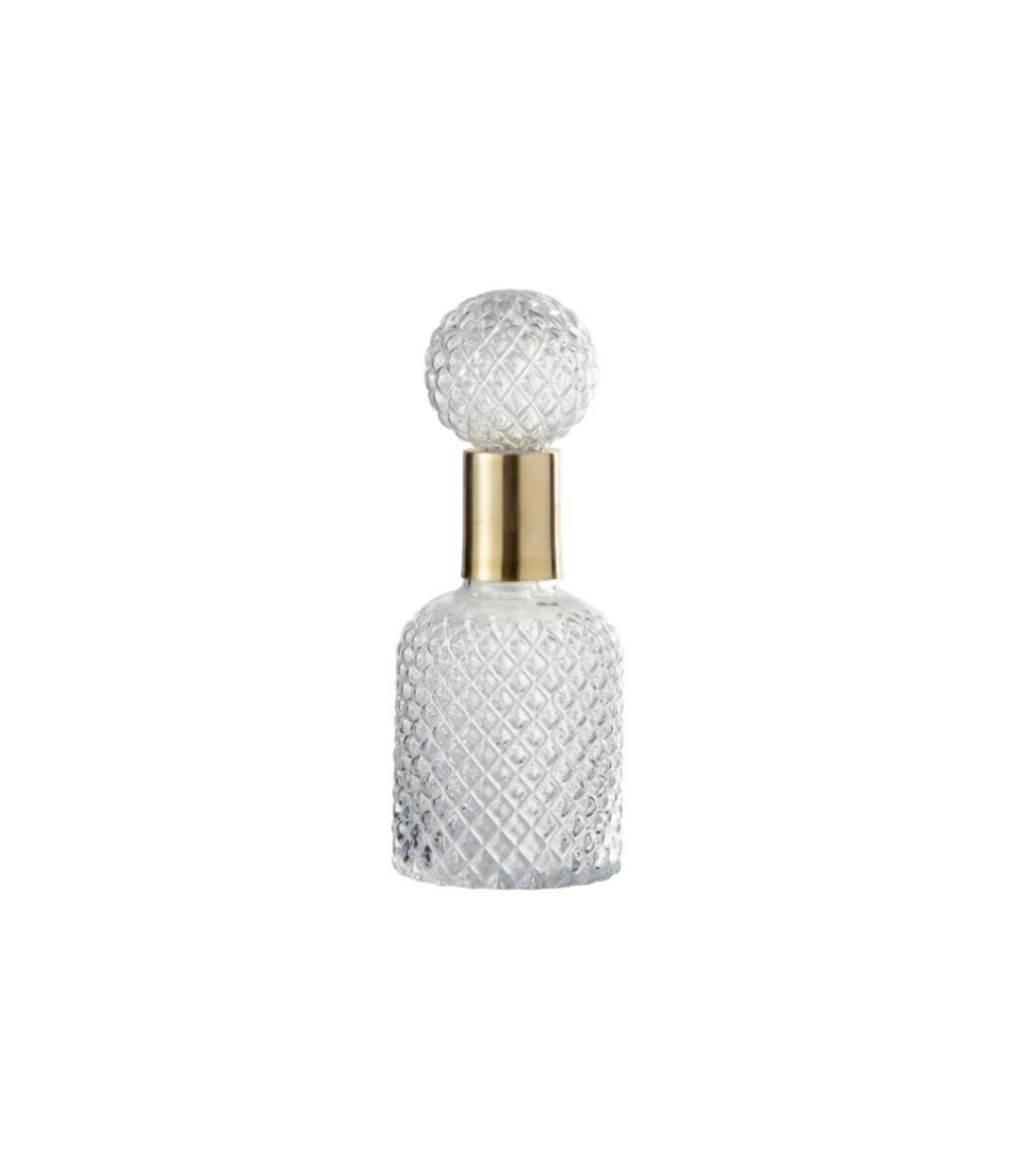 Bouteille & Bouchon Relief 30cm Transparent-1
