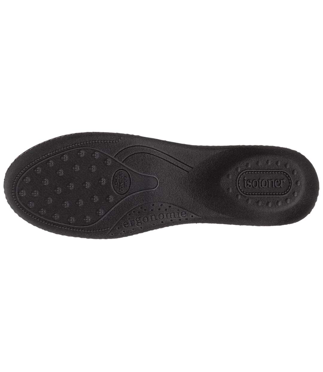 Isotoner Chaussons Ballerines femme ultra doux, ultra confort talon de 3,8 cm-4