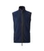 Mens Artisan Fleece Gilet Navy Brown Premier-2