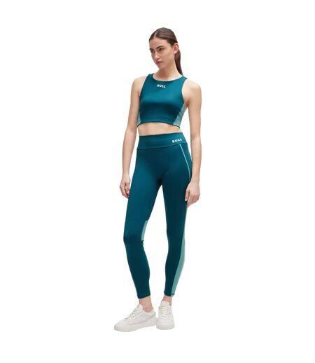 Legging ekiden femme vert Boss