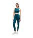 Legging ekiden femme vert Boss-3