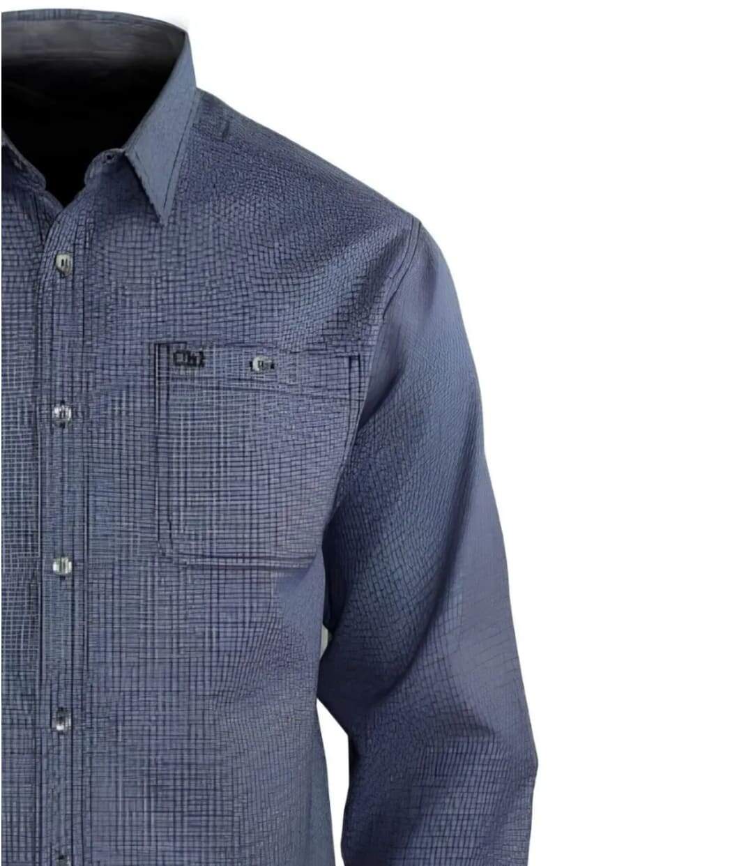 CHALLENGER TRUBLION1 - Chemise à carreaux flanelle grise manches longues pour un confort thermique élégant-4