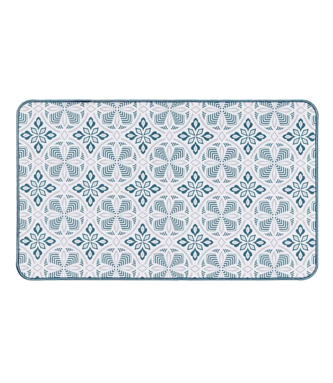 Tapis Déco Imprimé Joan 45x75cm Bleu-1