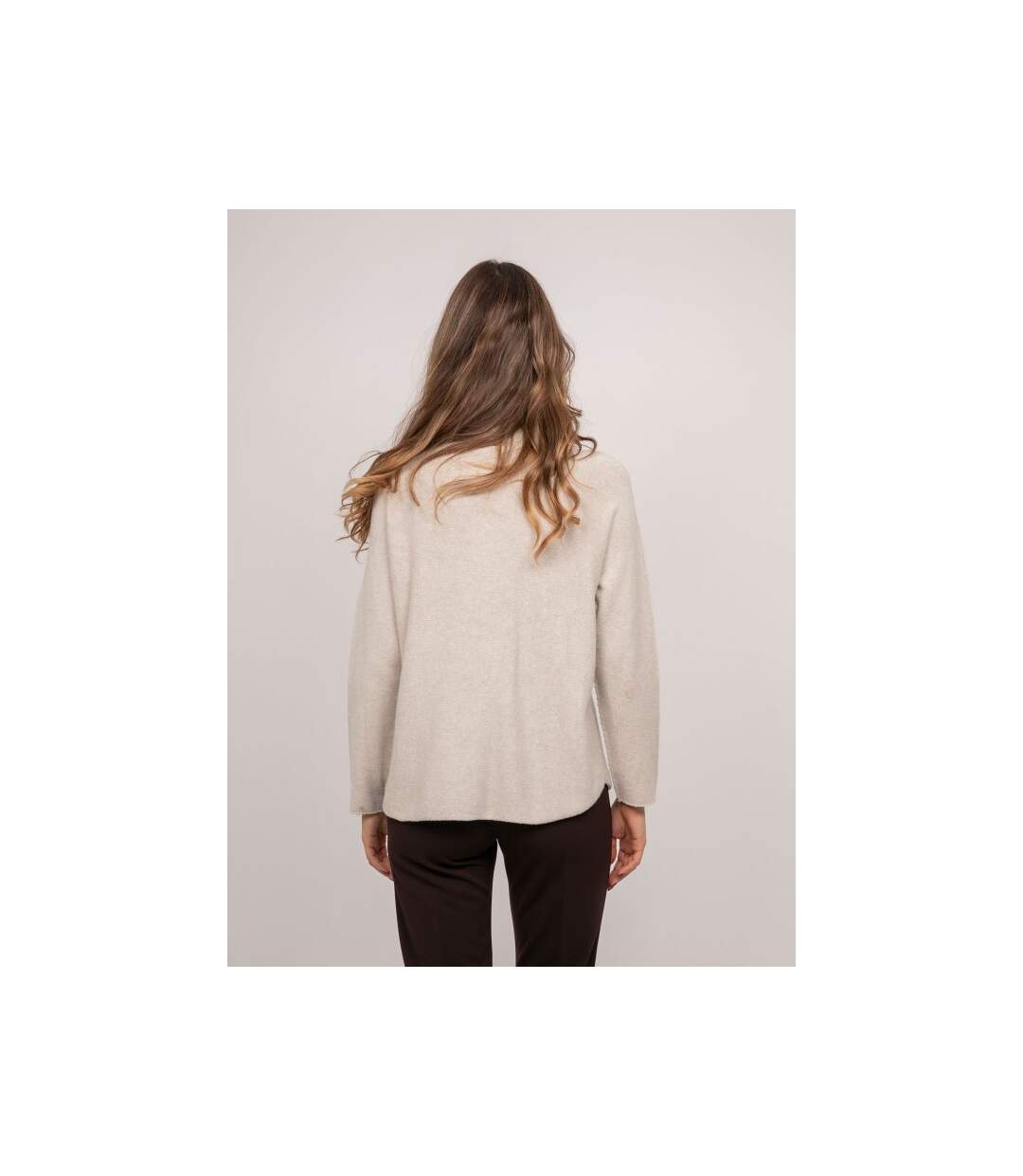 Pull maille col montant oversize KALETA - Dona X Lisa-2