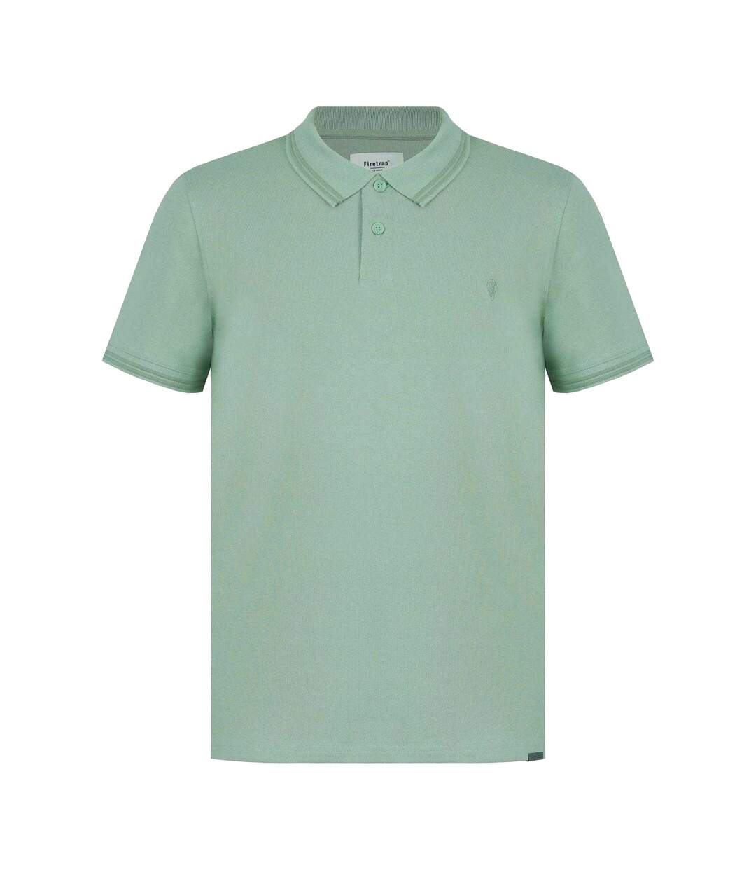 Polo Motif/style Logo Lazer Homme Vert Clair Firetrap-1