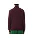 Pull 1/4 zip bordeaux homme lacoste regular-2