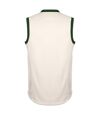 Gray-Nicolls Mens Pro Performance Slipover Cricket Undershirt (Ivory/Green)