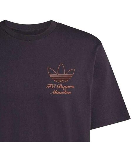 Mens Fc Bayern Munich Cotton Relaxed Fit T-shirt Black Adidas