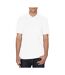 Polo de sport homme blanc Gildan-4