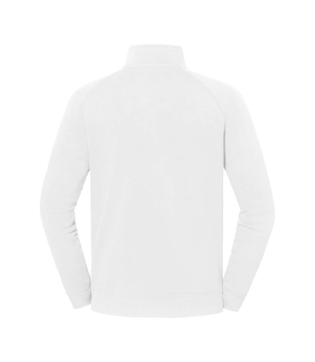 Mens Iconic Premium Half Zip Sweatshirt White Fruit Of The Loom-3