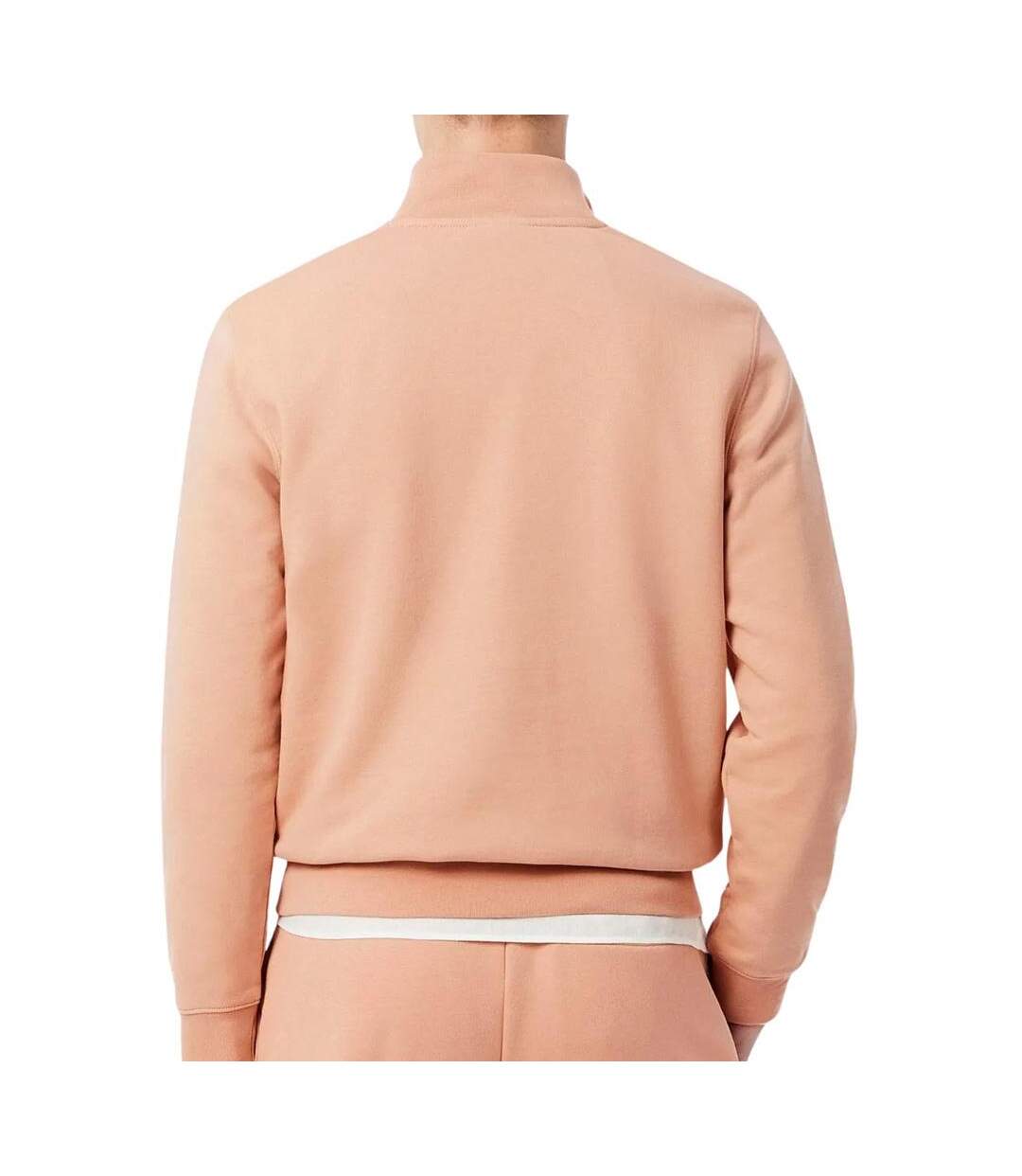 Sweat rose homme lacoste half-zip-2