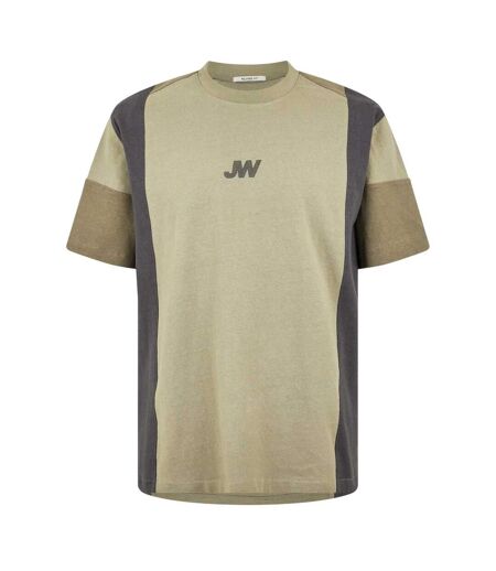 Mens Colour Block T-shirt Silver Sage Jack Wills
