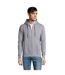 SOLS Mens Seven Full Zip Hooded Sweatshirt / Hoodie (Grey Marl)