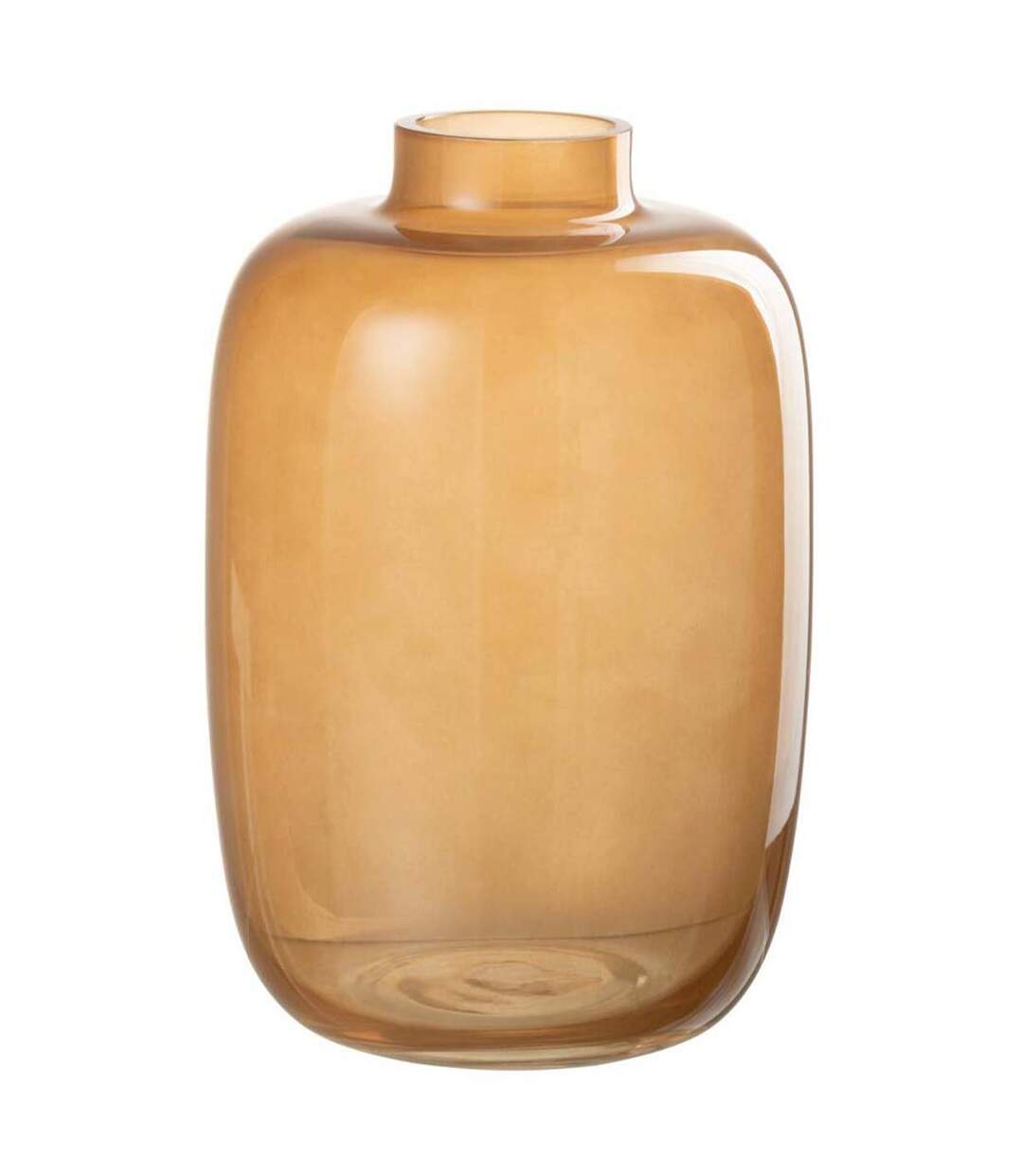 Vase Rond Design en Verre Rita 22cm Orange-1