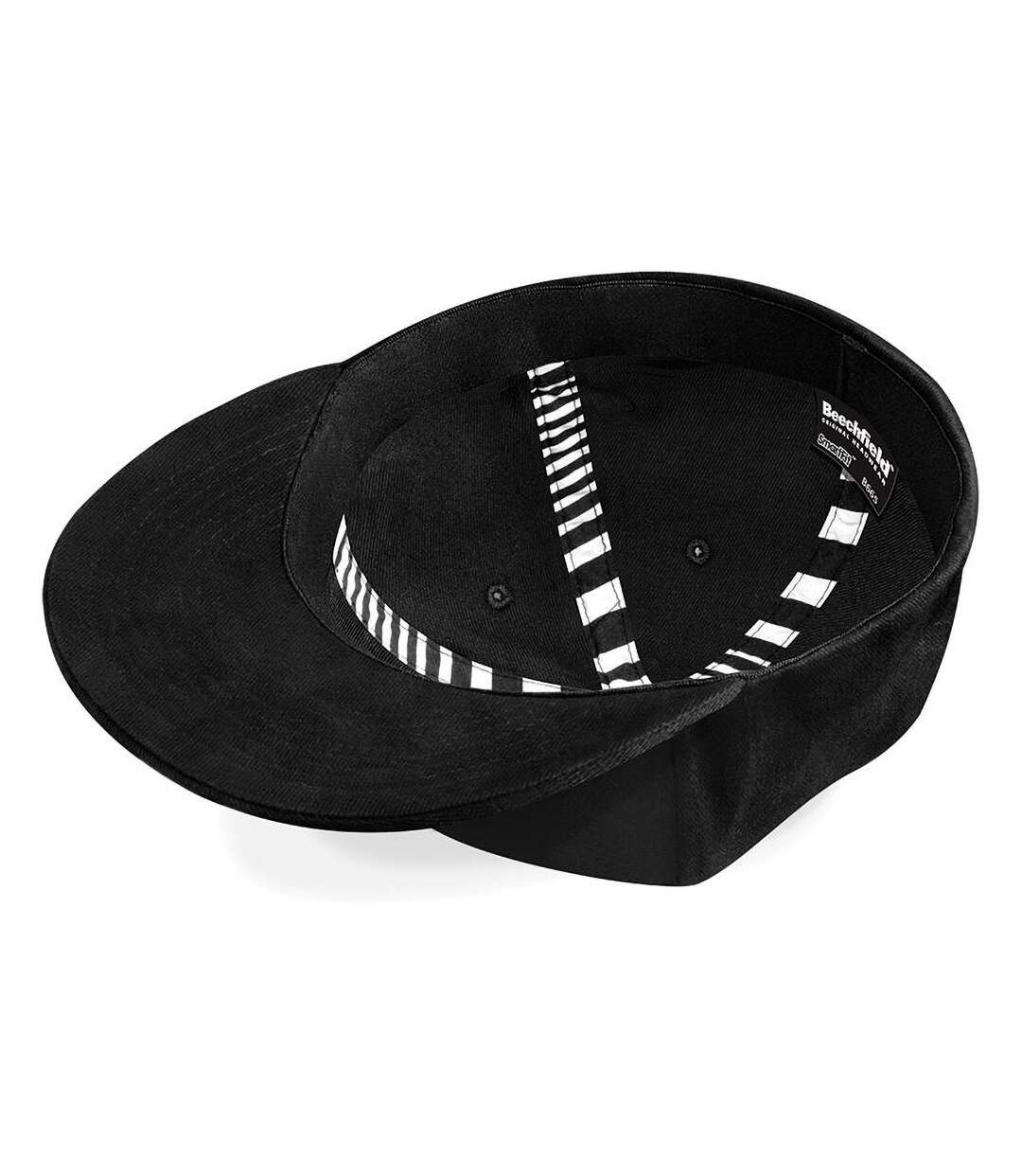 Casquette visière plate homme noir Beechfield-4