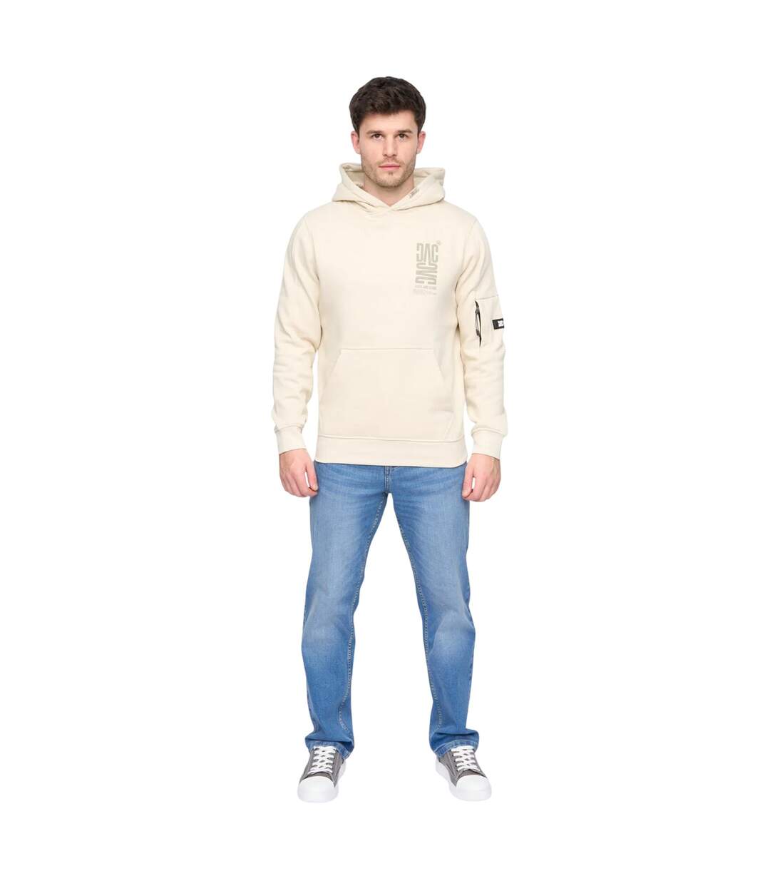 Mens tremake hoodie light sage Duck and Cover-3