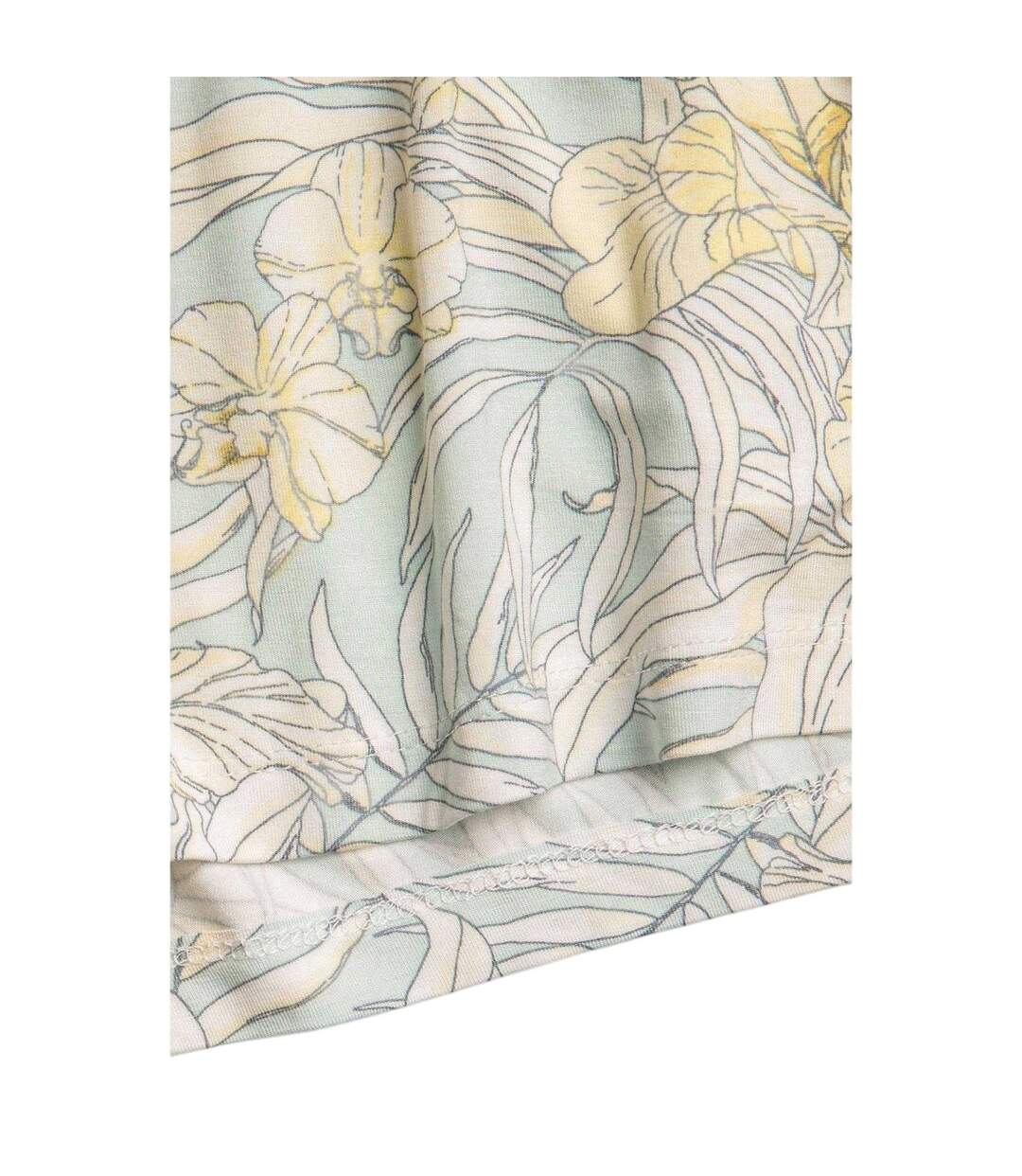 T-shirt Motif/style Tropical Femme Turquoise Pâle PJ Salvage-4
