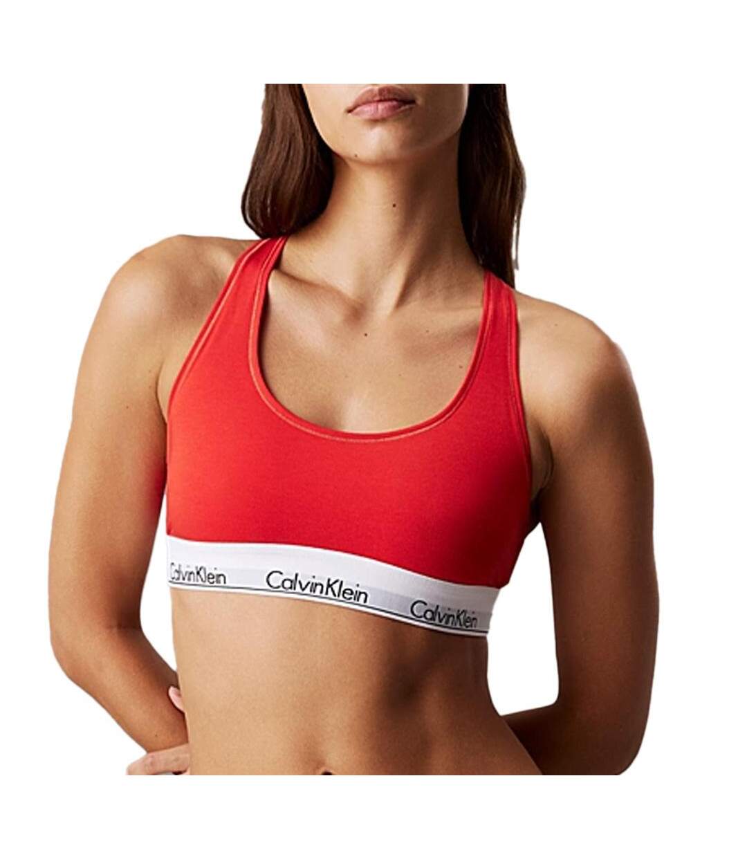 Brassière rouge femme calvin klein jeans unlined 0000f3785e - m-1
