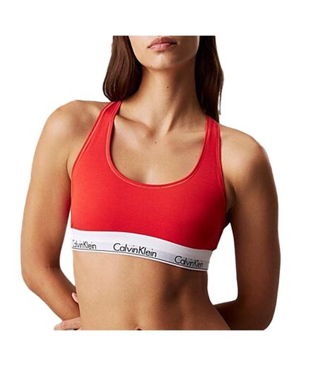 Brassière rouge femme calvin klein jeans unlined 0000f3785e - m