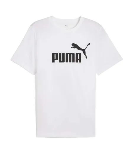 T-shirt Style Logo Ess No.1 Homme Blanc Puma