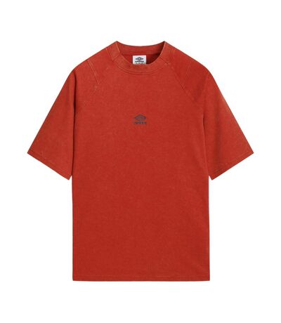 Mens Washed Crew Neck Boxy T-shirt Fire Whirl Umbro