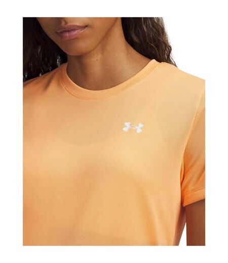 T-shirt Tech Femme Orange Blanc Under Armour