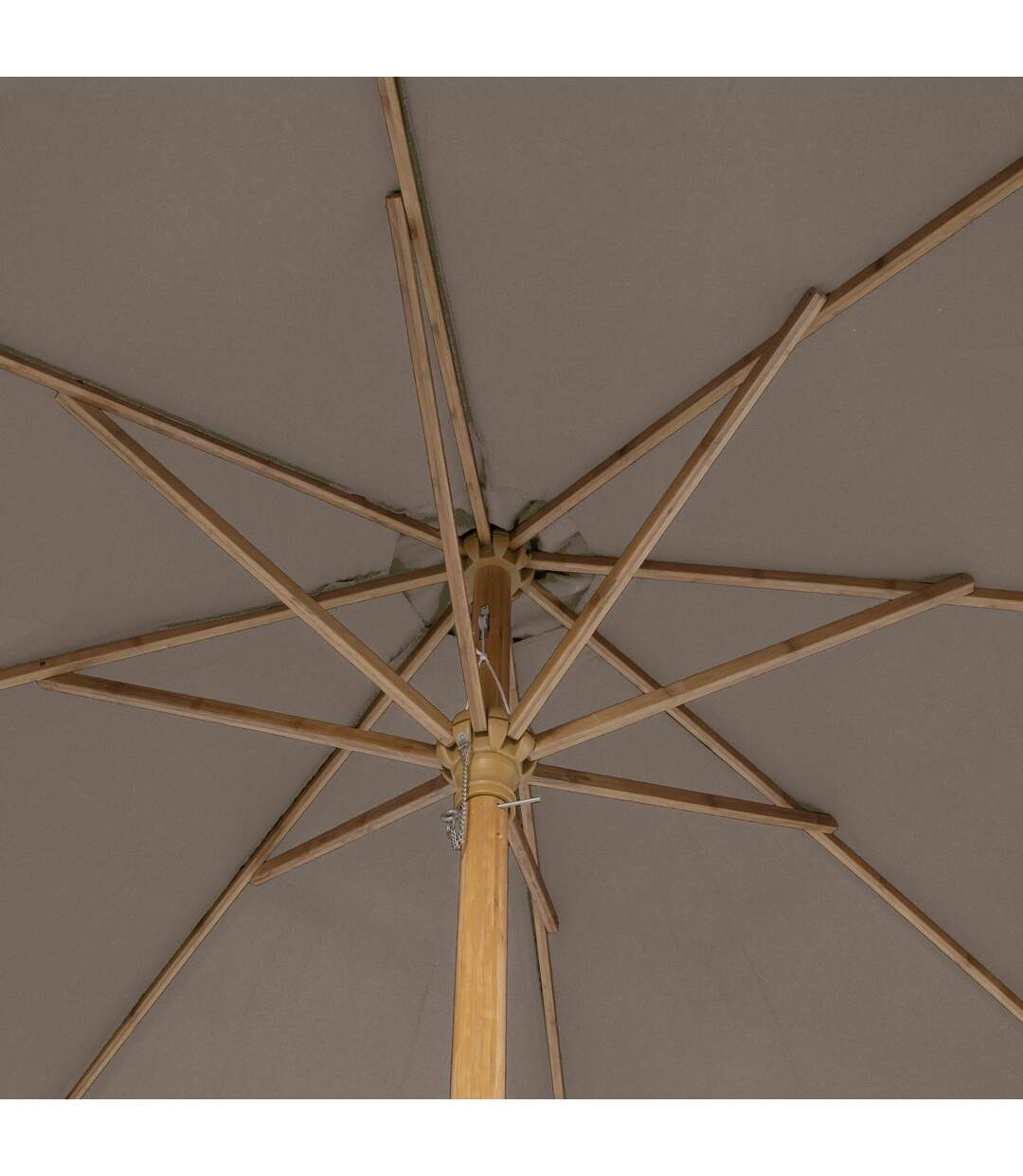 Parasol droit Rond Tinaei - Diam. 300 cm - Noisette-4