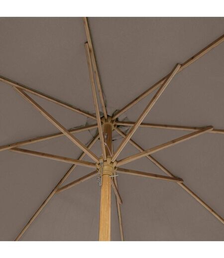 Parasol droit Rond Tinaei - Diam. 300 cm - Noisette