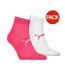 Socquettes Motif/style Logo Femme Blanc Rose Puma-1