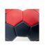 Ballon De Foot Lemgos Taille 3 Bleu Marine Rouge Blanc Huari-3